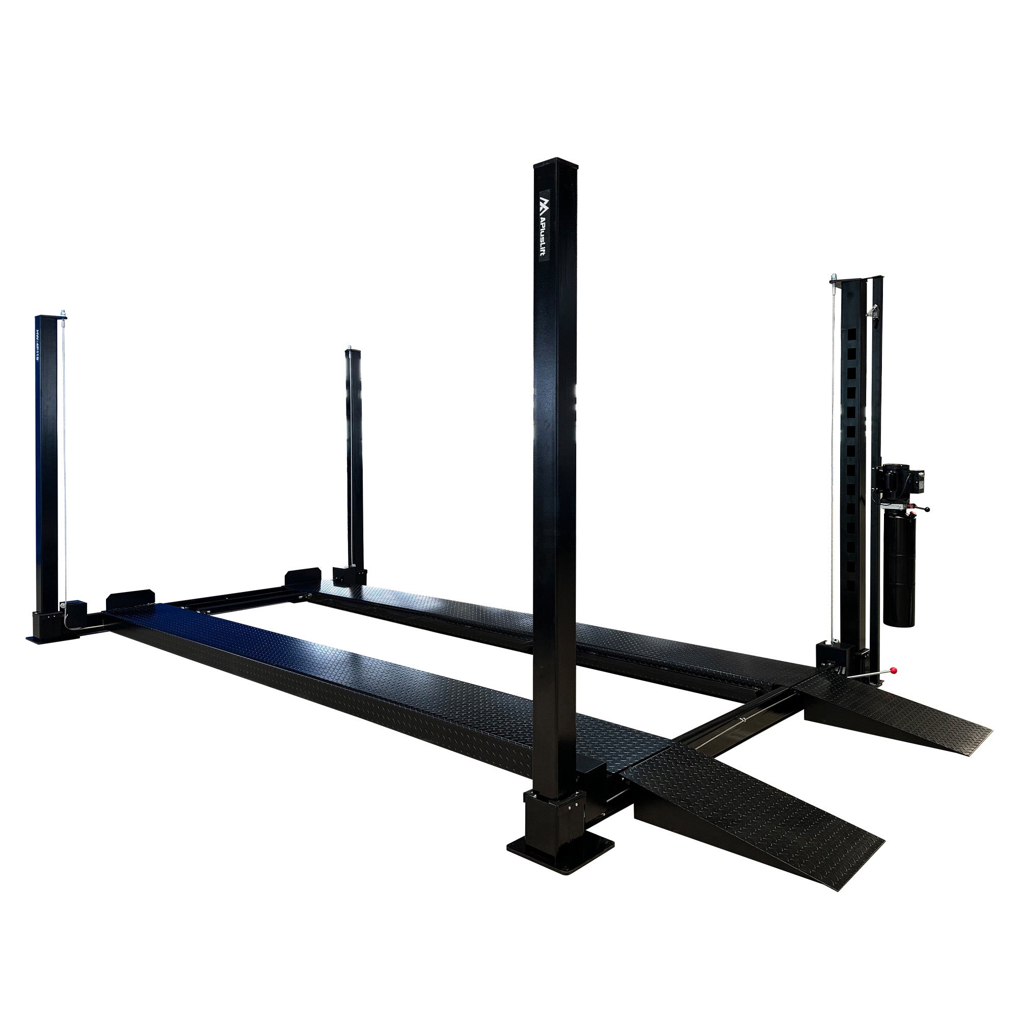 APlusLift 11,000LB 4-Post Portable Parking Storage Service Car Lift – HW-4P11S