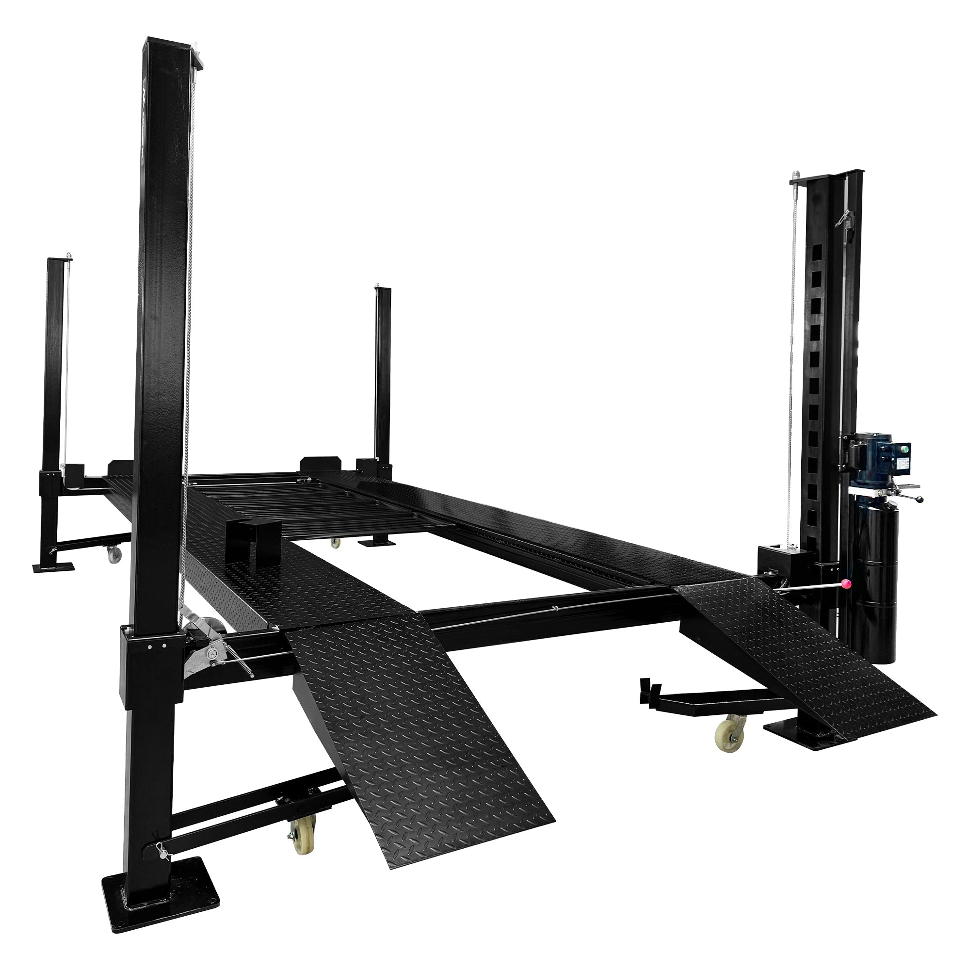 APlusLift 11,000LB 4-Post Portable Parking Storage Service Car Lift – HW-4P11S