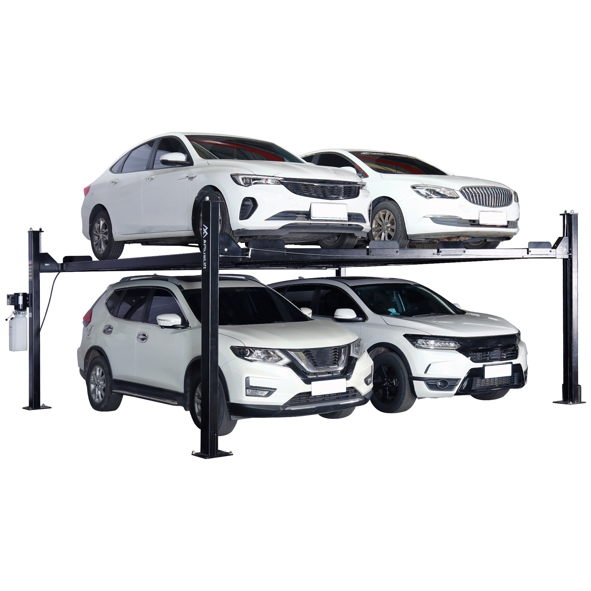APlusLift 9,000LB 4-Post Double Deck Parking Storage Car Lift – HW-9KDP